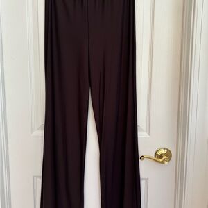 Black Wide Leg Pants with Flowing Fabric